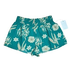 PJ Salvage Womens Loungewear Tropical Hawaiian Floral Print Sleep Shorts NWT